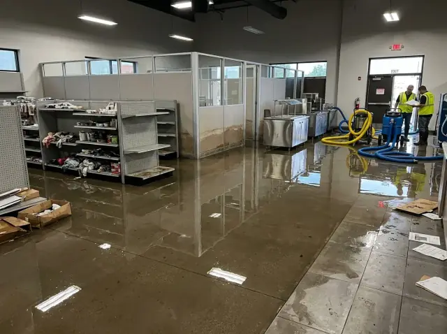 Commercial flood water cleanup for Fresno businesses